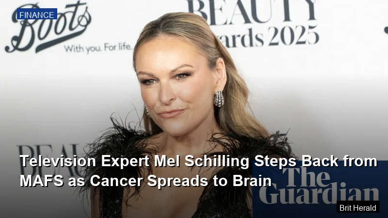 Television Expert Mel Schilling Steps Back from MAFS as Cancer Spreads to Brain