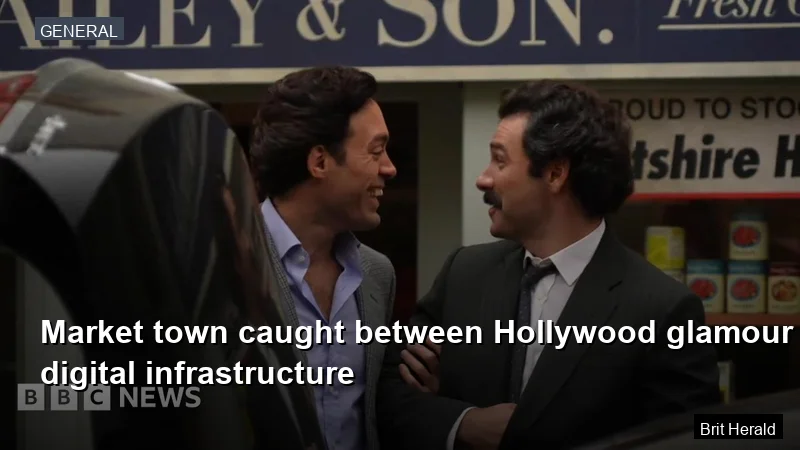 Market town caught between Hollywood glamour and digital infrastructure